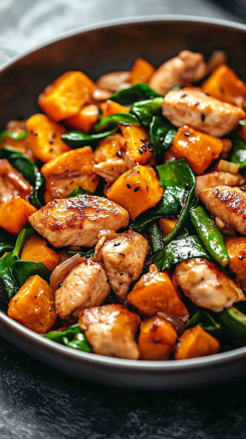 Sustained-Energy Sweet Potato & Chicken Stir-Fry