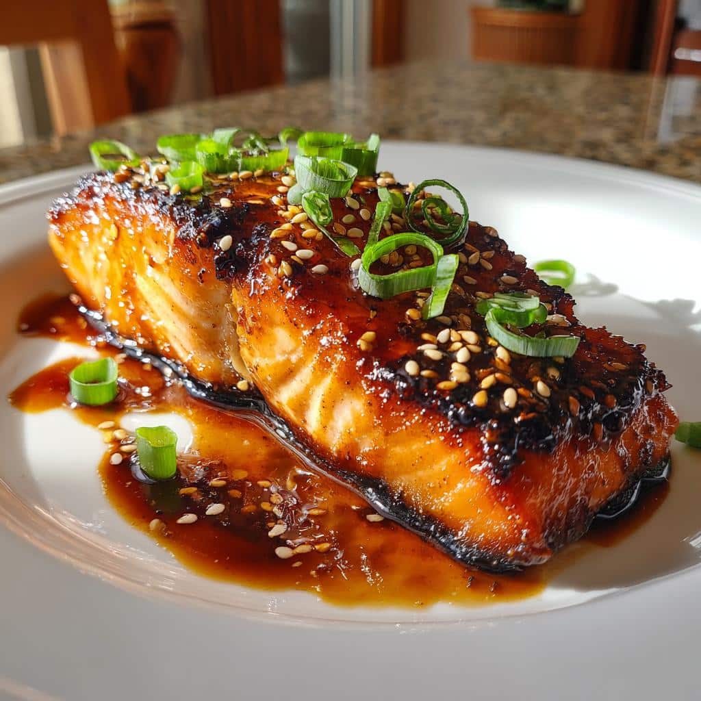 Soy-Ginger Glazed Salmon with Snap Peas