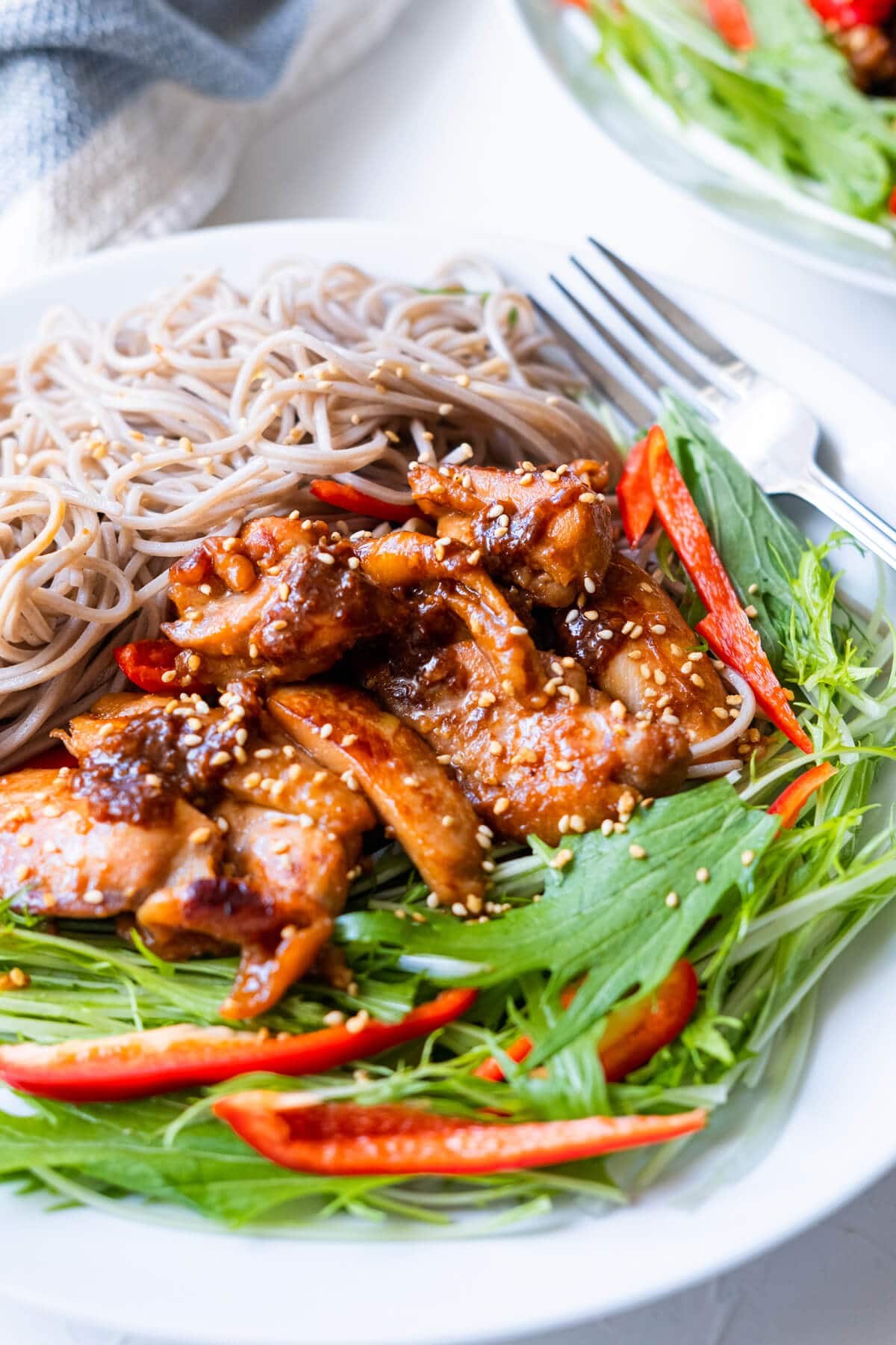 Miso-Glazed Chicken with Soba Noodles