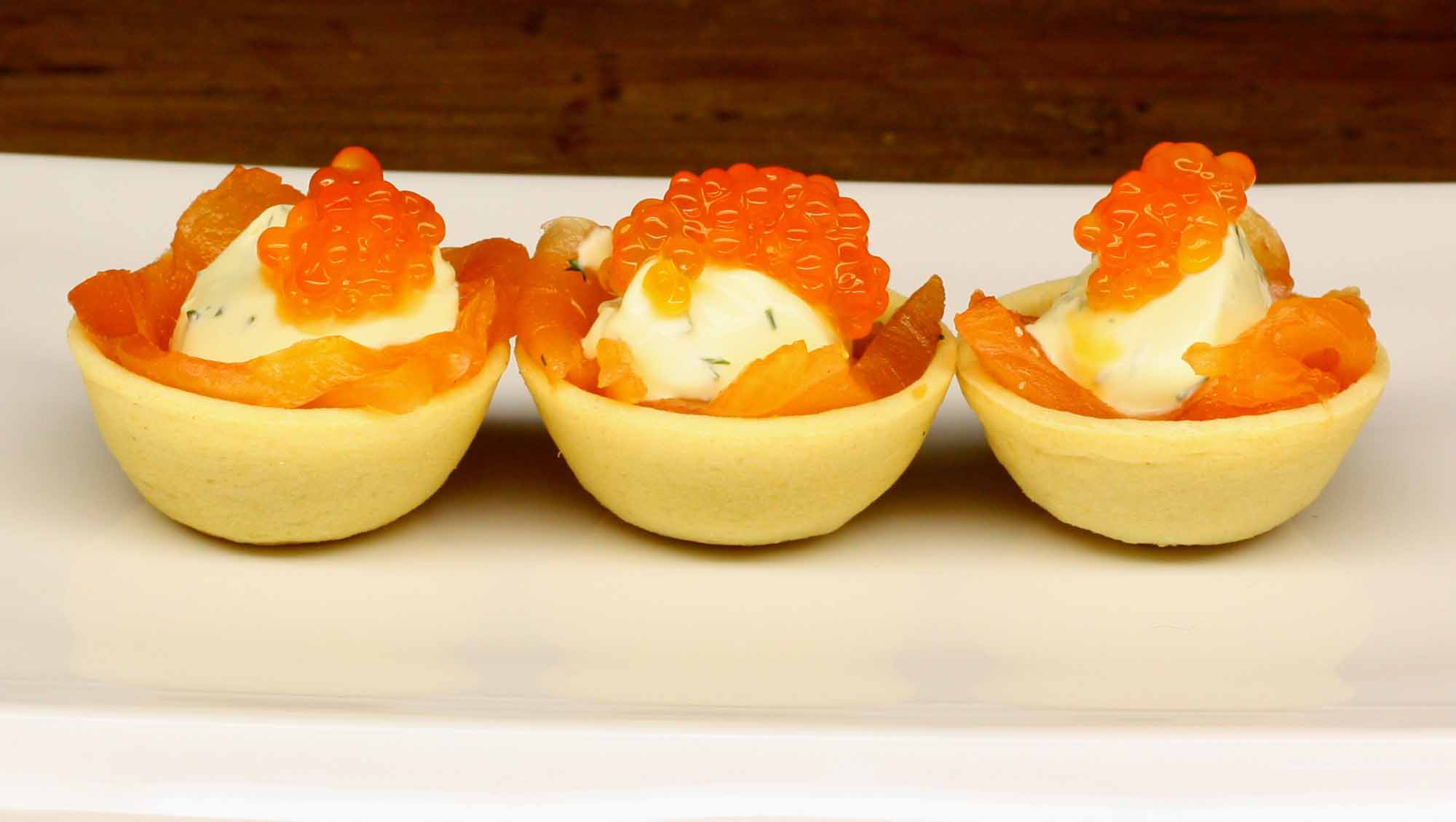 Alaskan Salmon Roe Soufflé with Dill Crème Fraîche