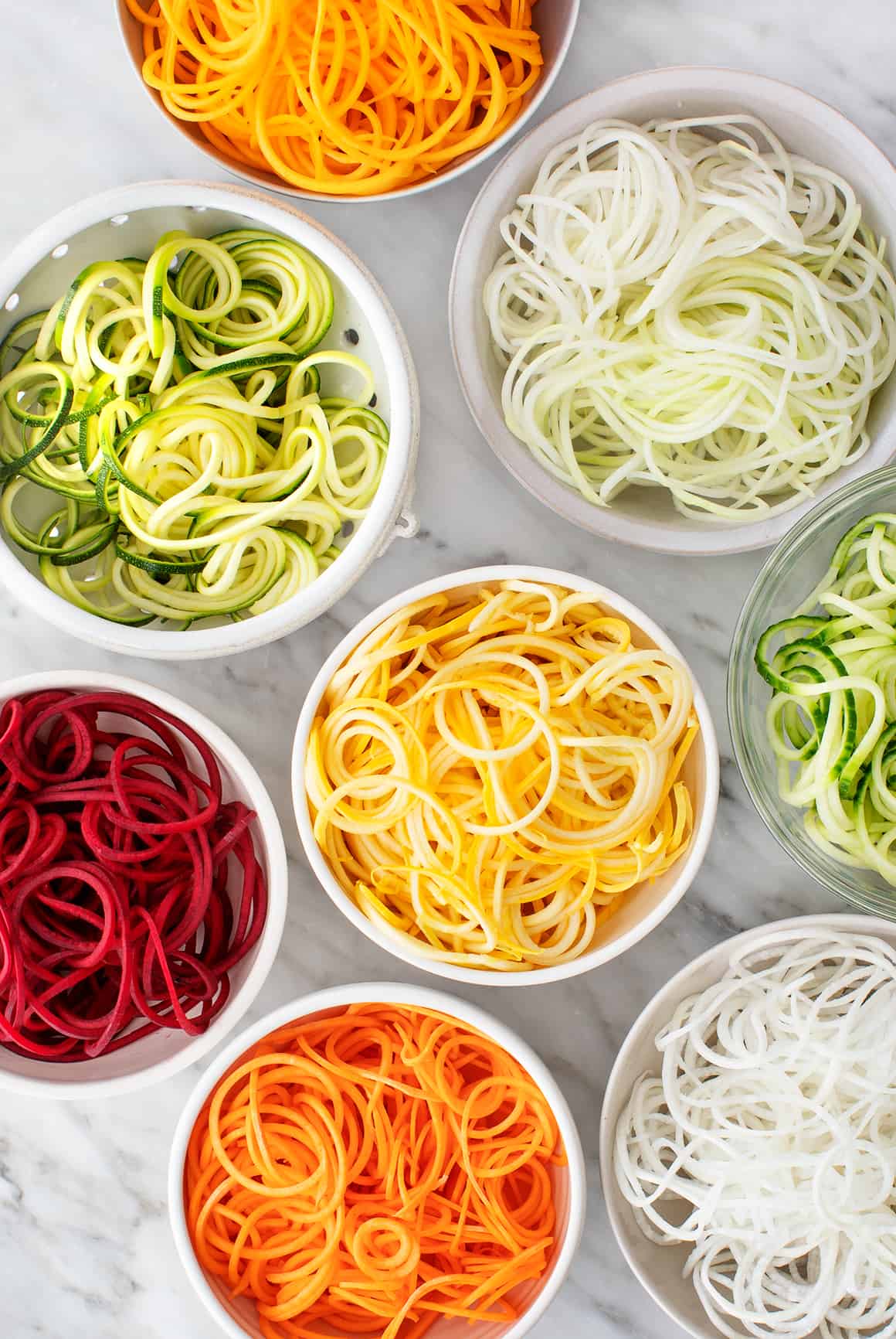 Game On! Veggie Spiral Noodles with Citrus Vinaigrette