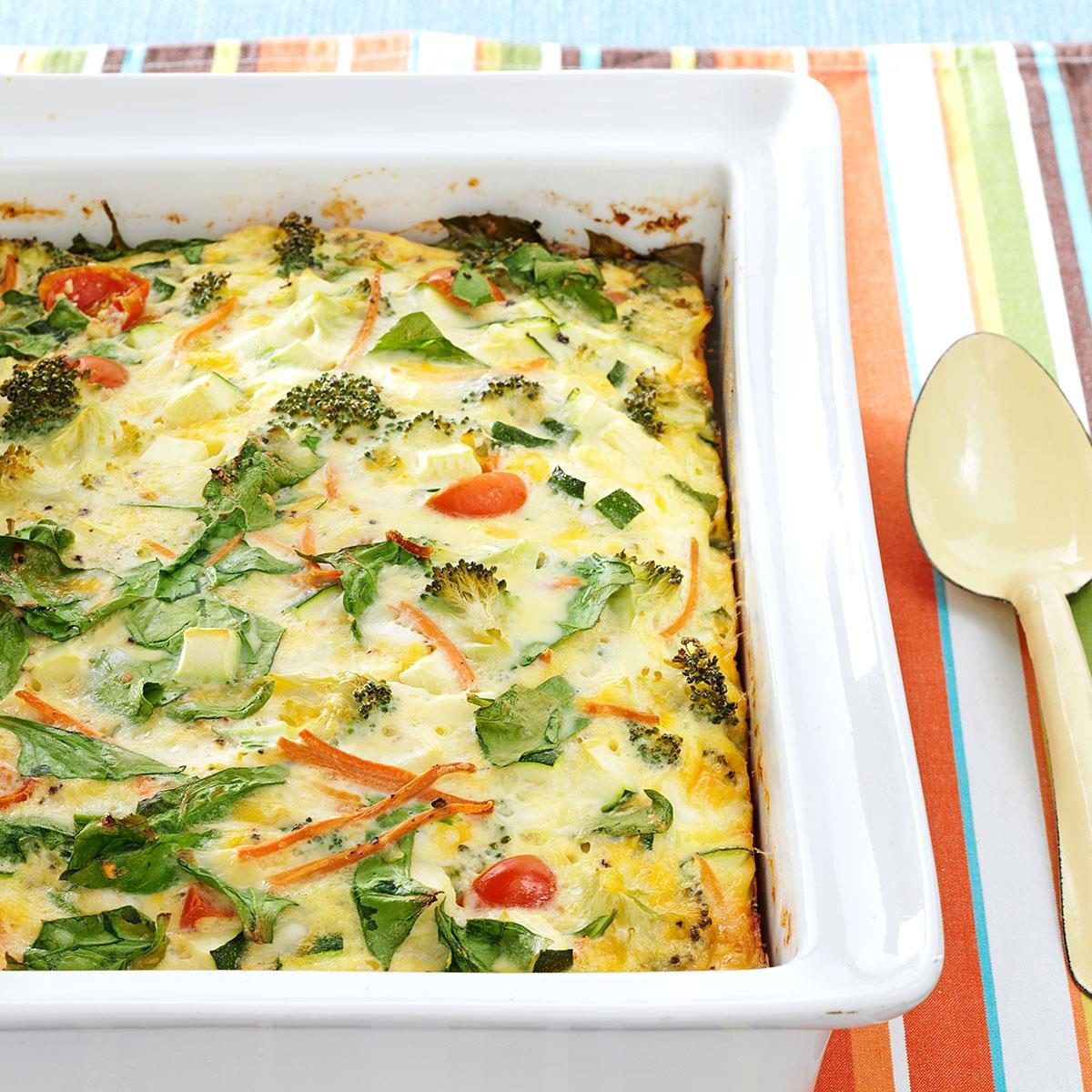 Migraine-Relief Roasted Veggie & Egg Bake