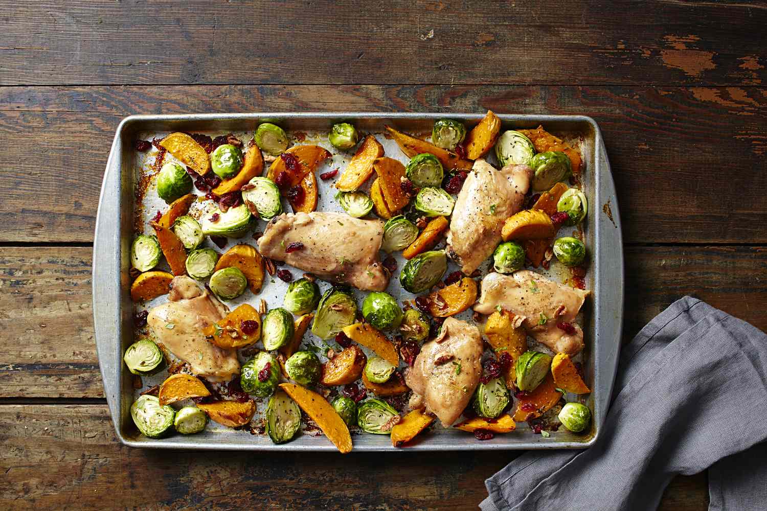 Honey-Glazed Maple-Spiced Chicken Thighs with Roasted Root Vegetables