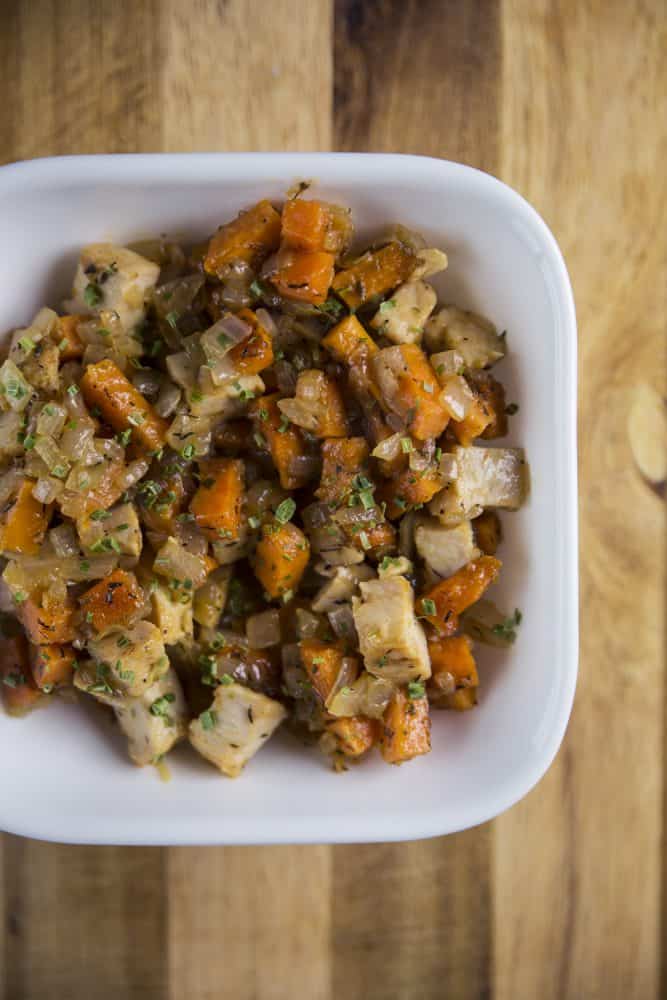 Turmeric Chicken & Sweet Potato Hash