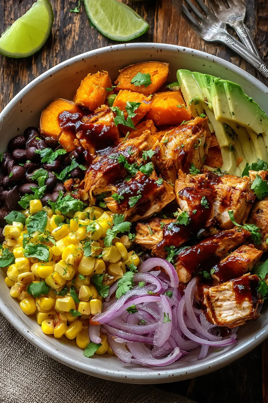 Energy-Boosting Chicken & Sweet Potato Bowl with Turmeric