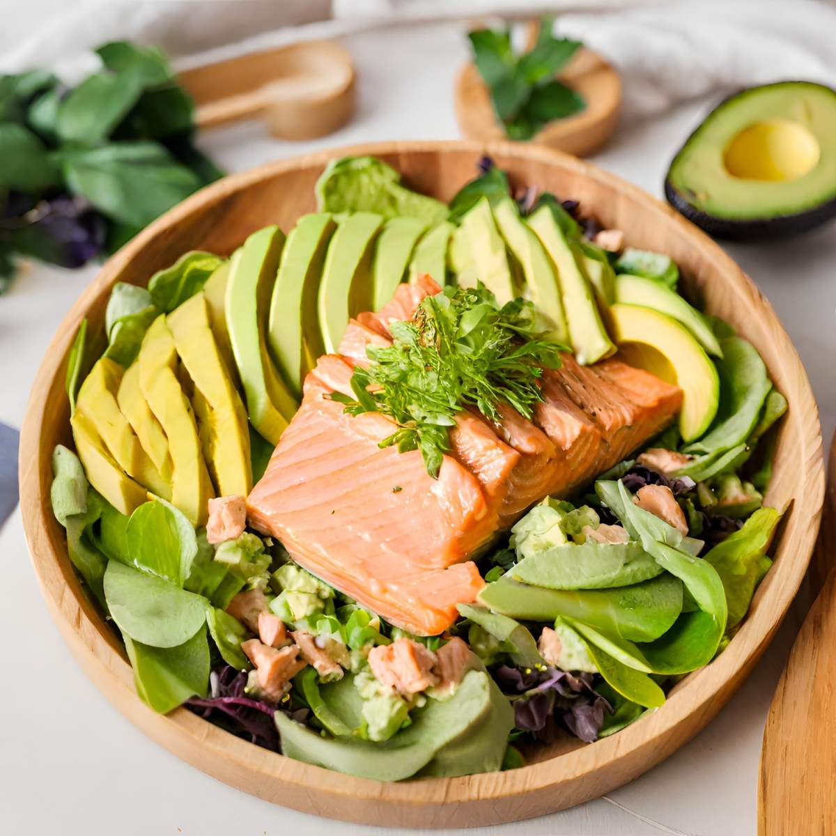 Citrus-Cured Salmon & Avocado Salad