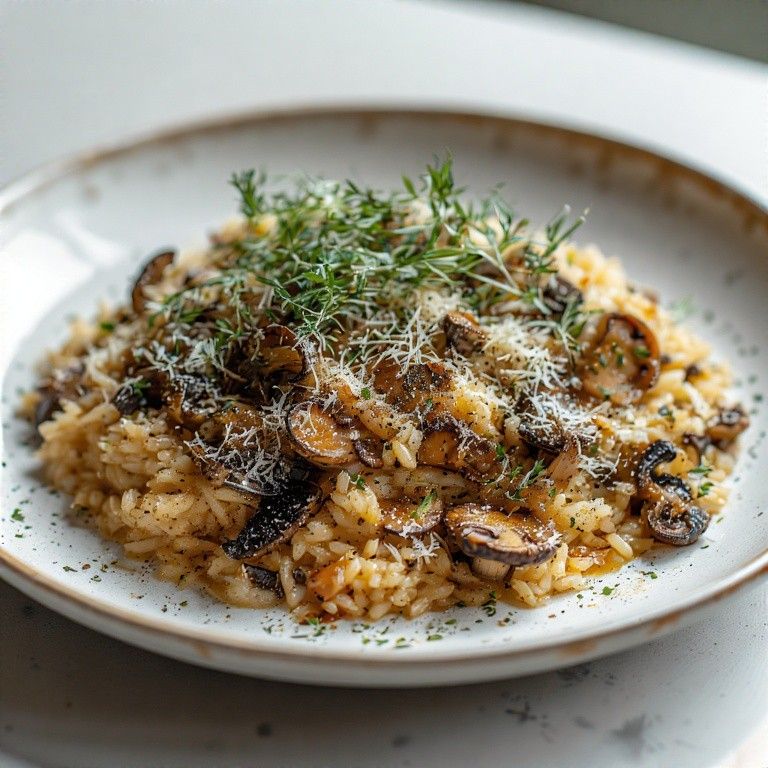 Forest Mushroom and Thyme Risotto