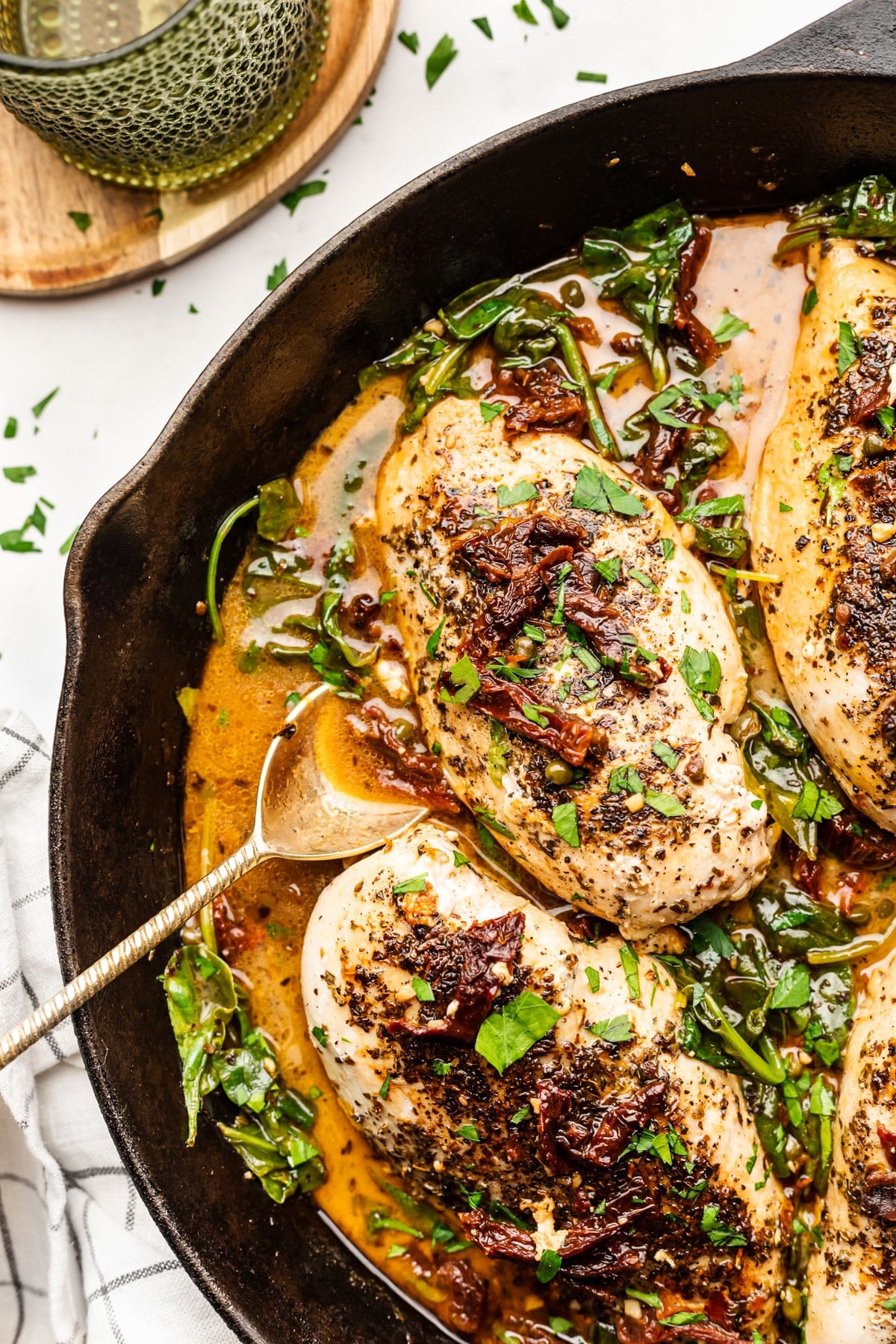 Lemon-Herb Chicken with Sun-Dried Tomato Salsa