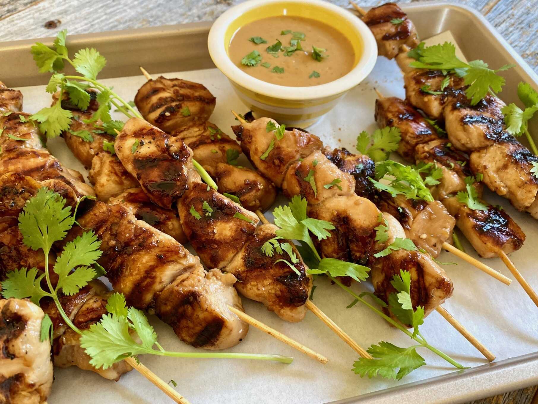 Dance-Along Chicken Skewers with Lemon-Herb Glaze