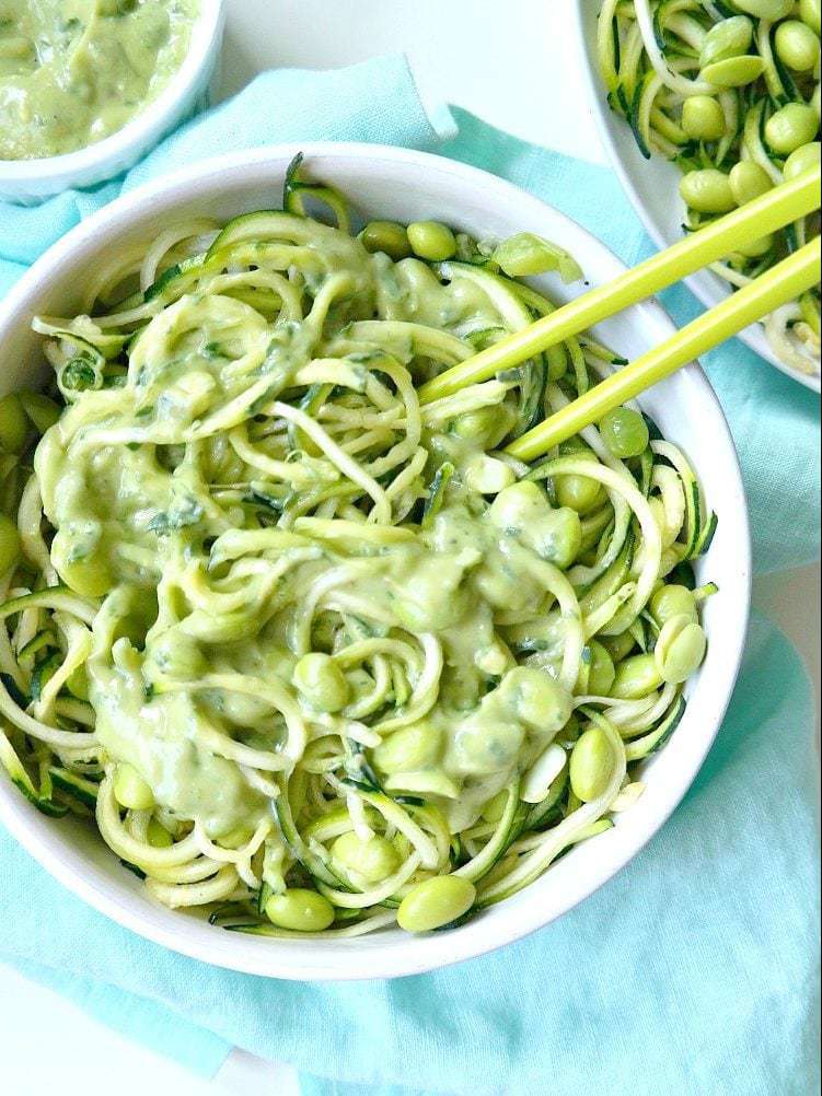 Avocado-Lime Zucchini Noodle Bowl