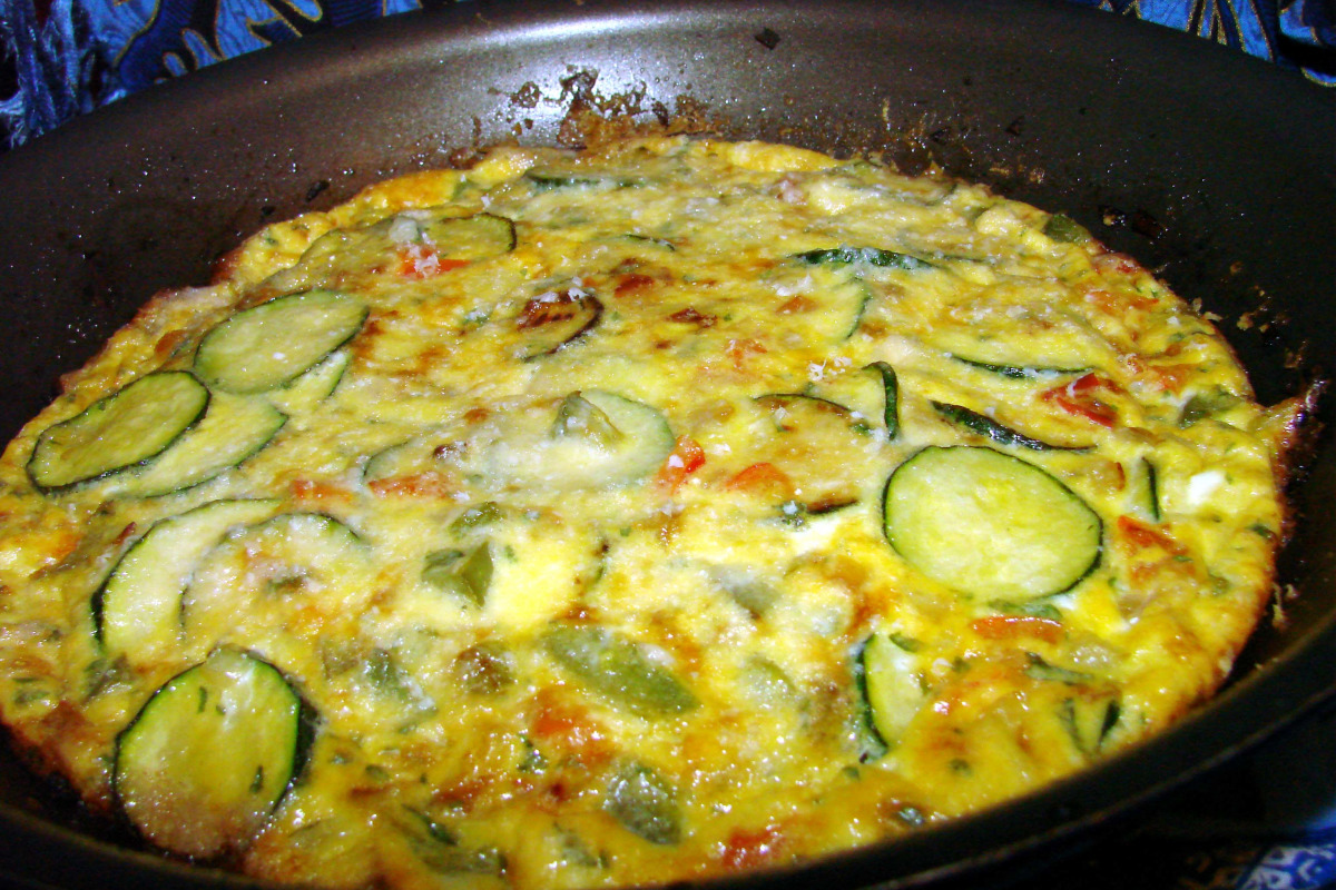 Skin-Clearing Zucchini & Bell Pepper Frittata