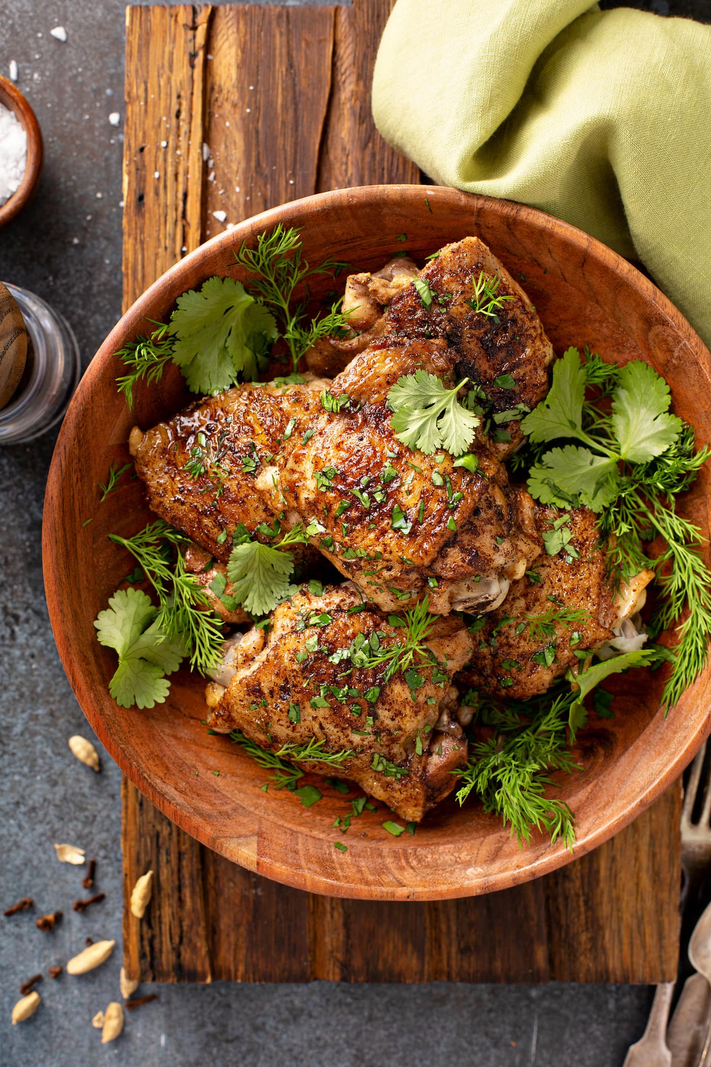 Solar-Powered Herb Chicken Thighs