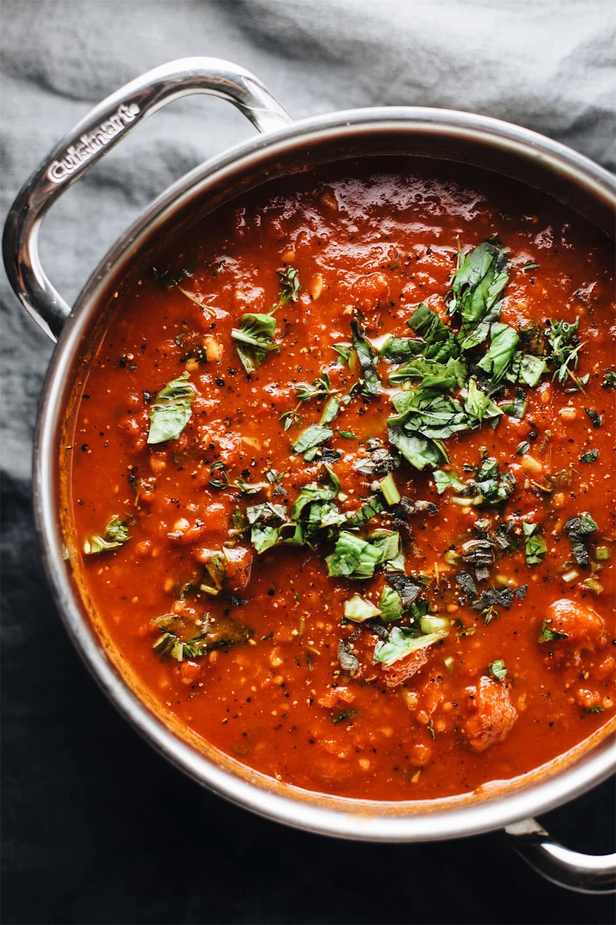 Authentically Slow-Simmered San Marzano Tomato Pasta