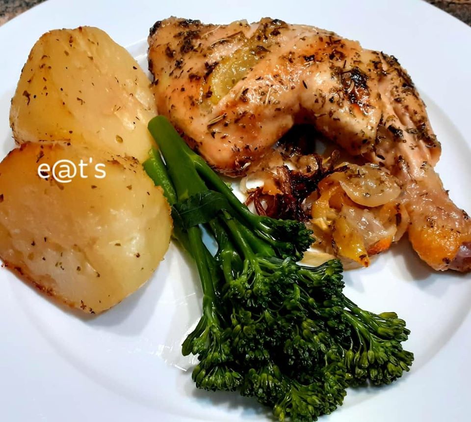 Herb-Roasted Lemon Chicken with Root Vegetables
