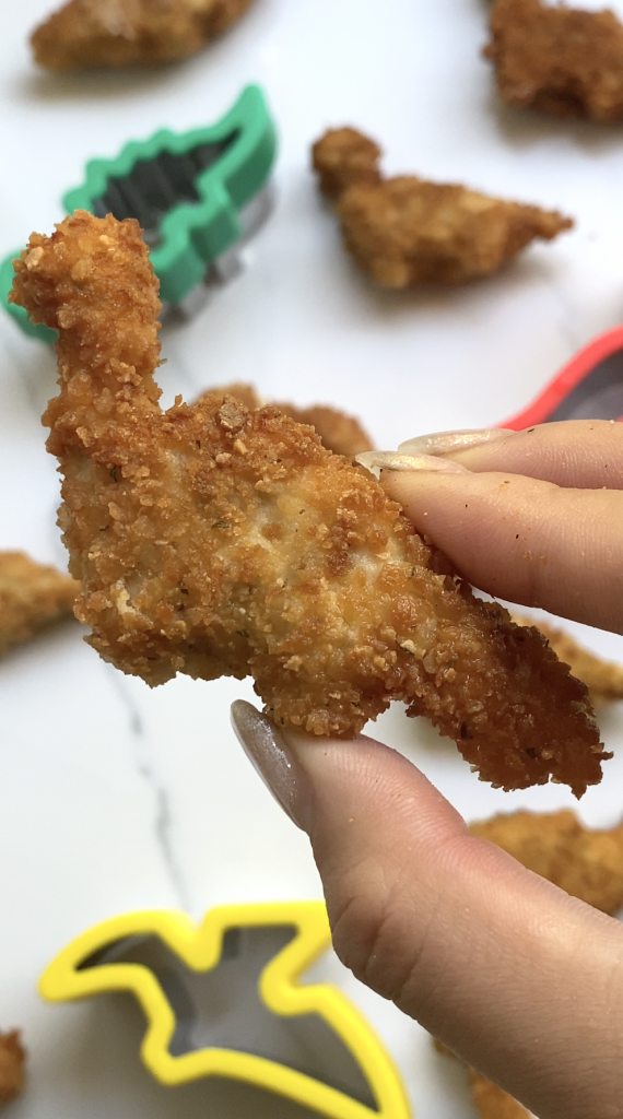 Dino-Size Chicken Tenders with Dippy Dino Eggs