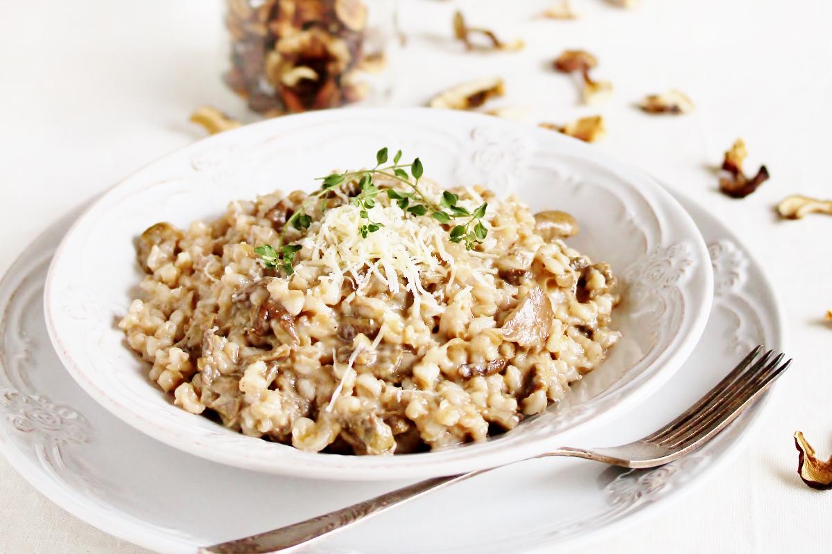 Foraged Mushroom and Herb Risotto