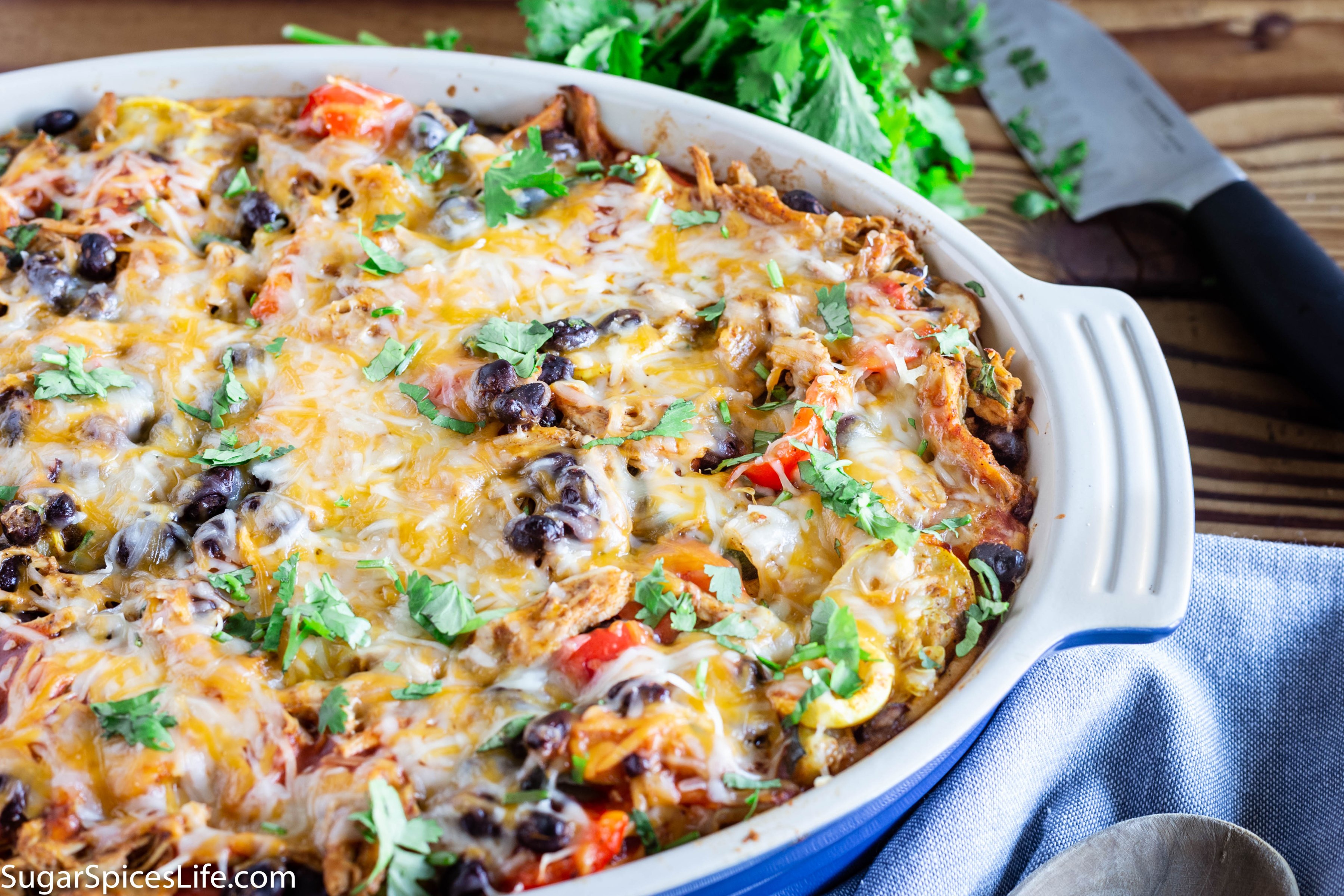 Chicken and Vegetable Enchilada Casserole