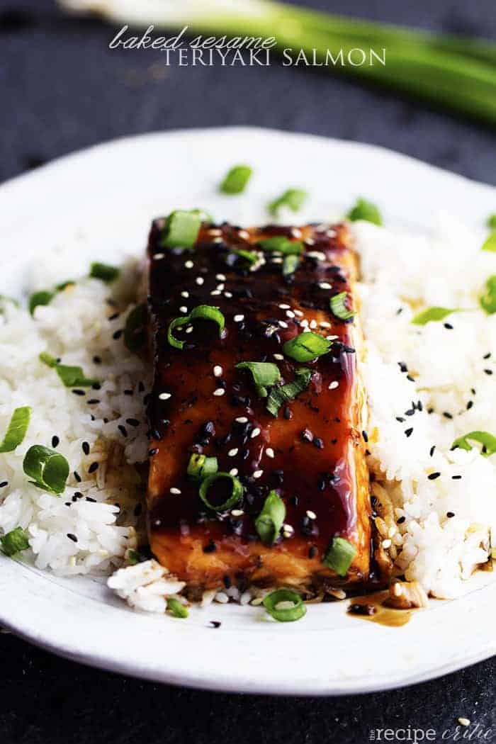 Honey-Glazed Teriyaki Salmon with Sesame Veggies
