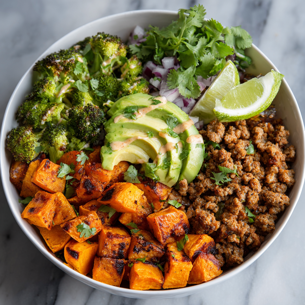 Sweet Potato & Ground Turkey Power Bowl