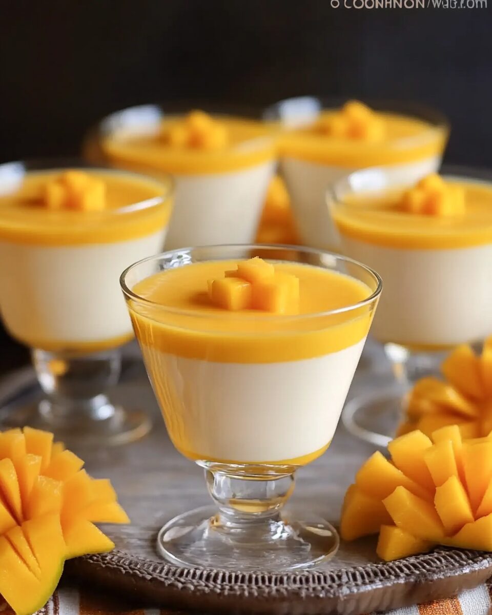 Tiki Coconut-Mango Panna Cotta