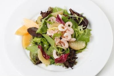 Aperol-Caper Shrimp Salad with Orange Vinaigrette