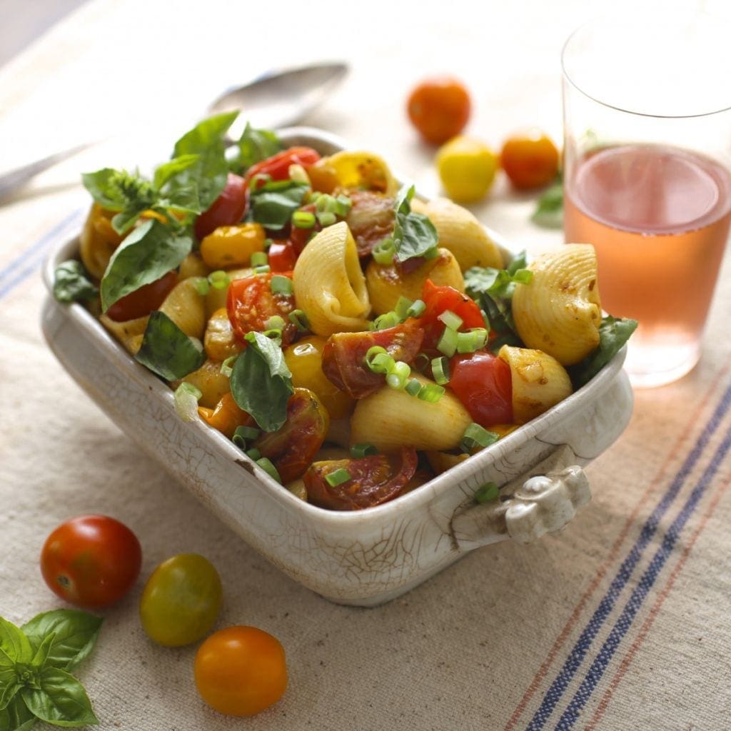 Sun-Kissed Summer Pasta with Cherry Tomatoes and Basil