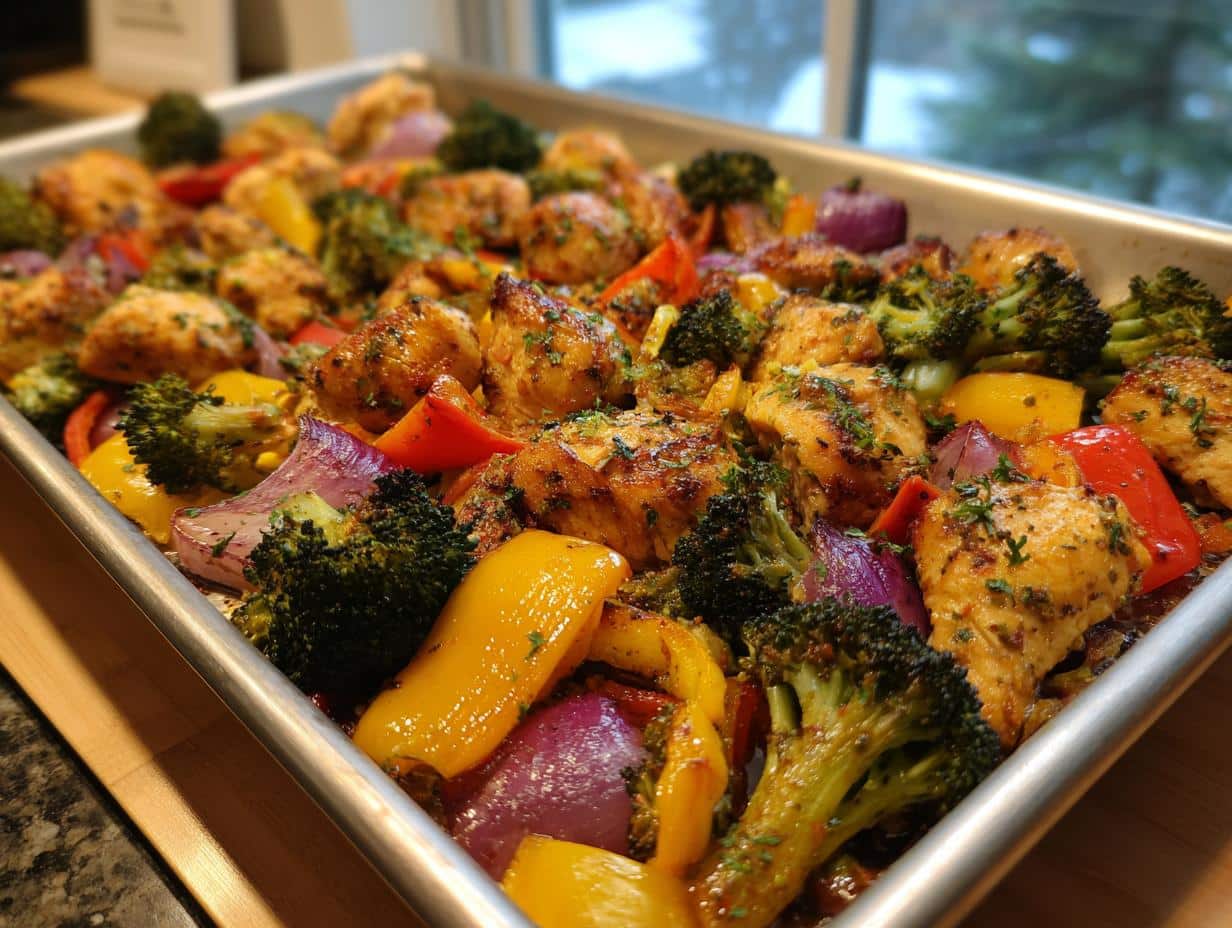 30-Minute Sheet Pan Lemon Herb Chicken & Veggies