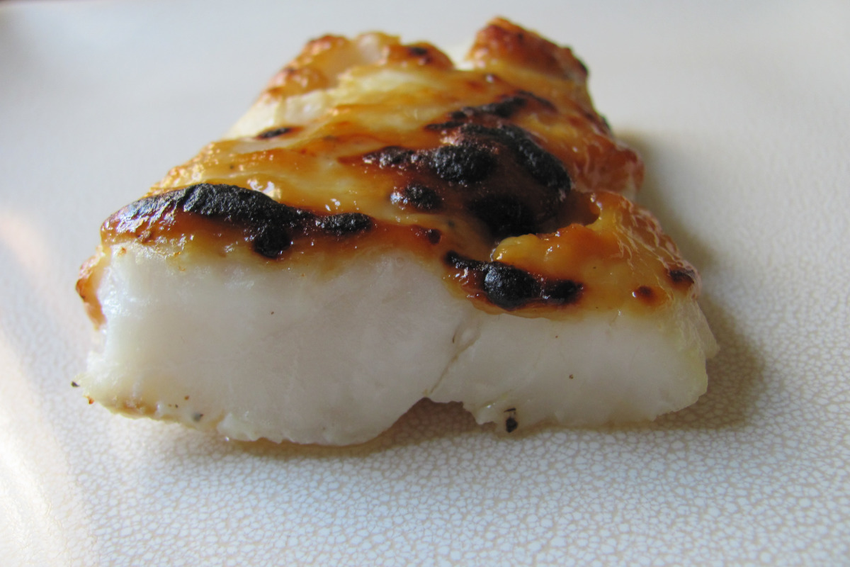 Sake-Braised Cod with Miso Glaze