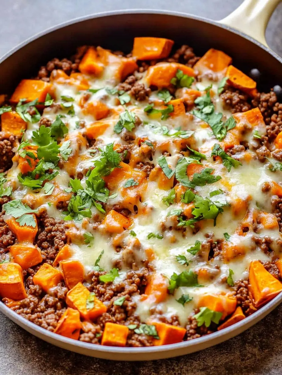 Energy-Boosting Beef & Sweet Potato Skillet