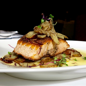 Aperol-Infused Salmon with Citrus Beurre Blanc