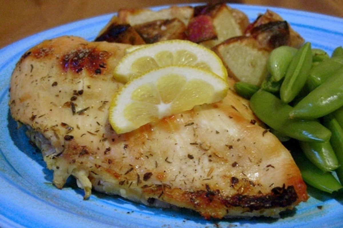 Grilled Auctioneer's Chicken with Lemon-Herb Glaze