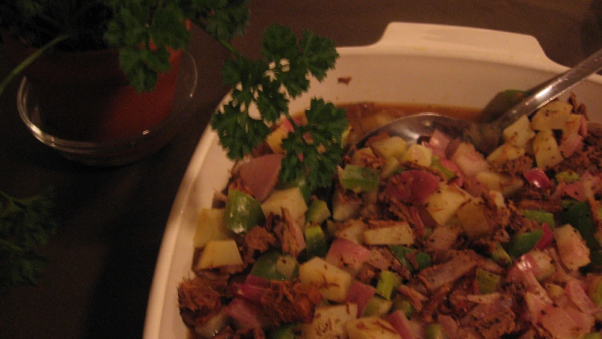Spicy Sweet Plantain & Beef Hash
