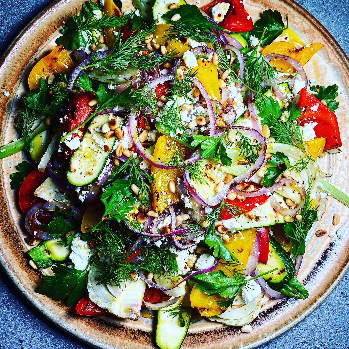 Mediterranean Grilled Vegetable Salad