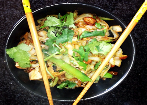 Half-and-Half Asian Chicken Stir-Fry