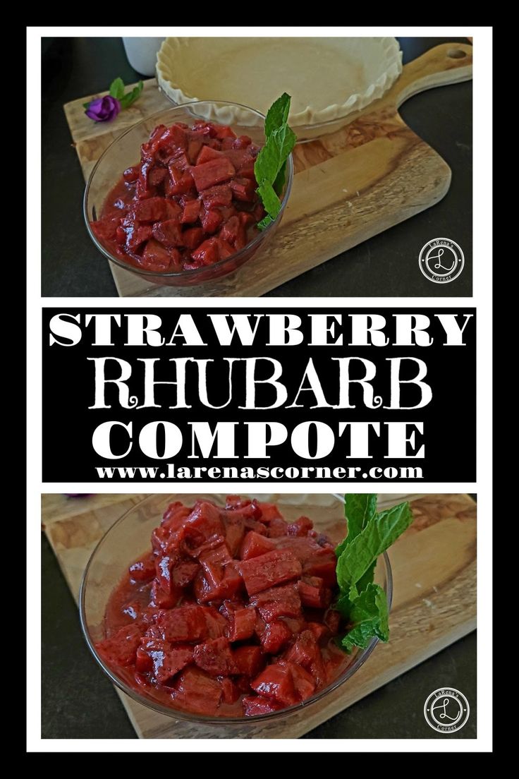 Spring Fruit Tart with Rhubarb Compote