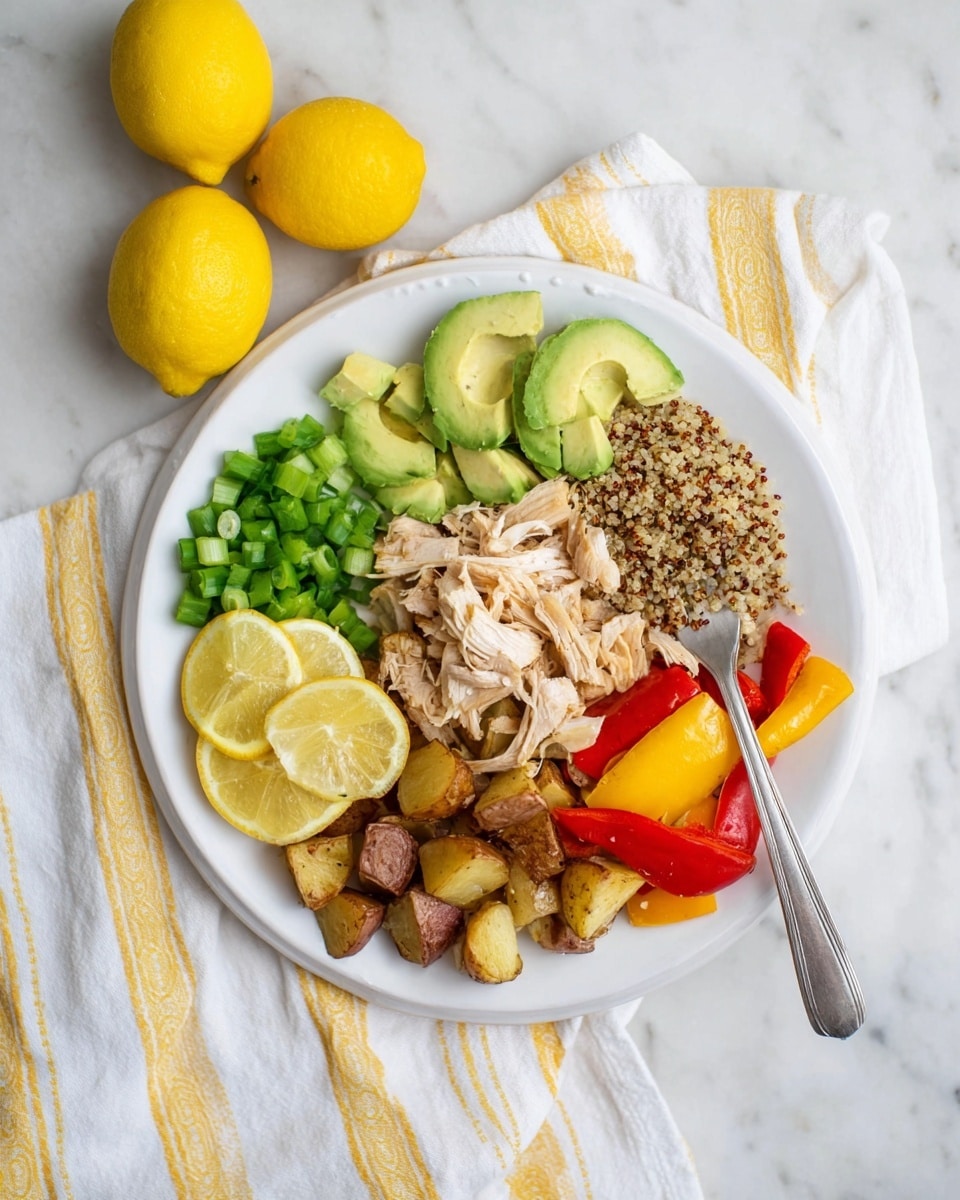 Lemon Herb Slow-Cooker Chicken & Rainbow Vegetables