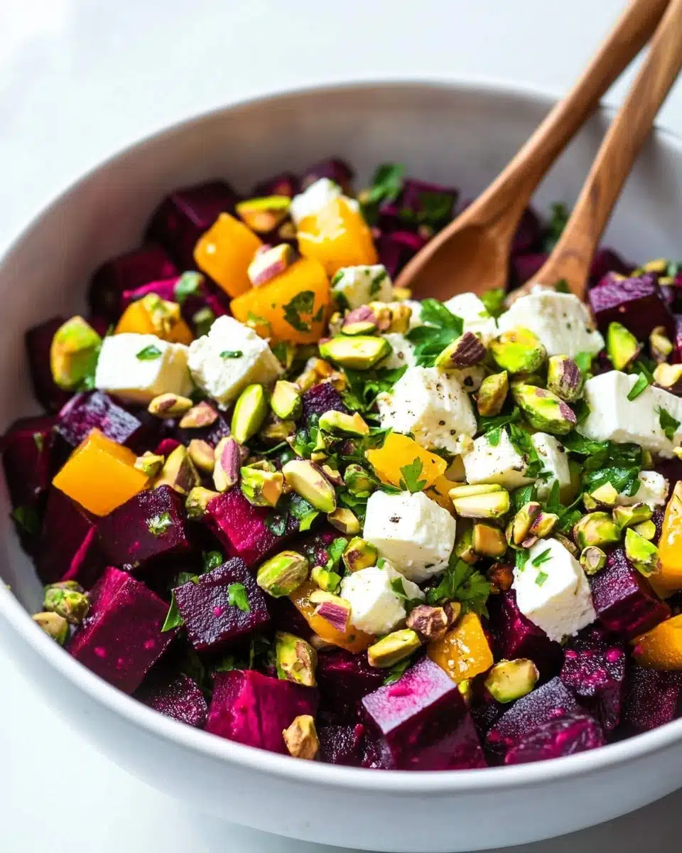 Aperol-Infused Beetroot Salad with Orange and Pistachios
