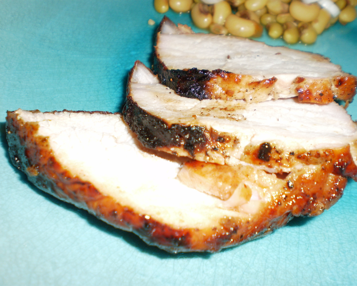 Bourbon-Infused Smoked Pork Tenderloin with Pickled Vegetables