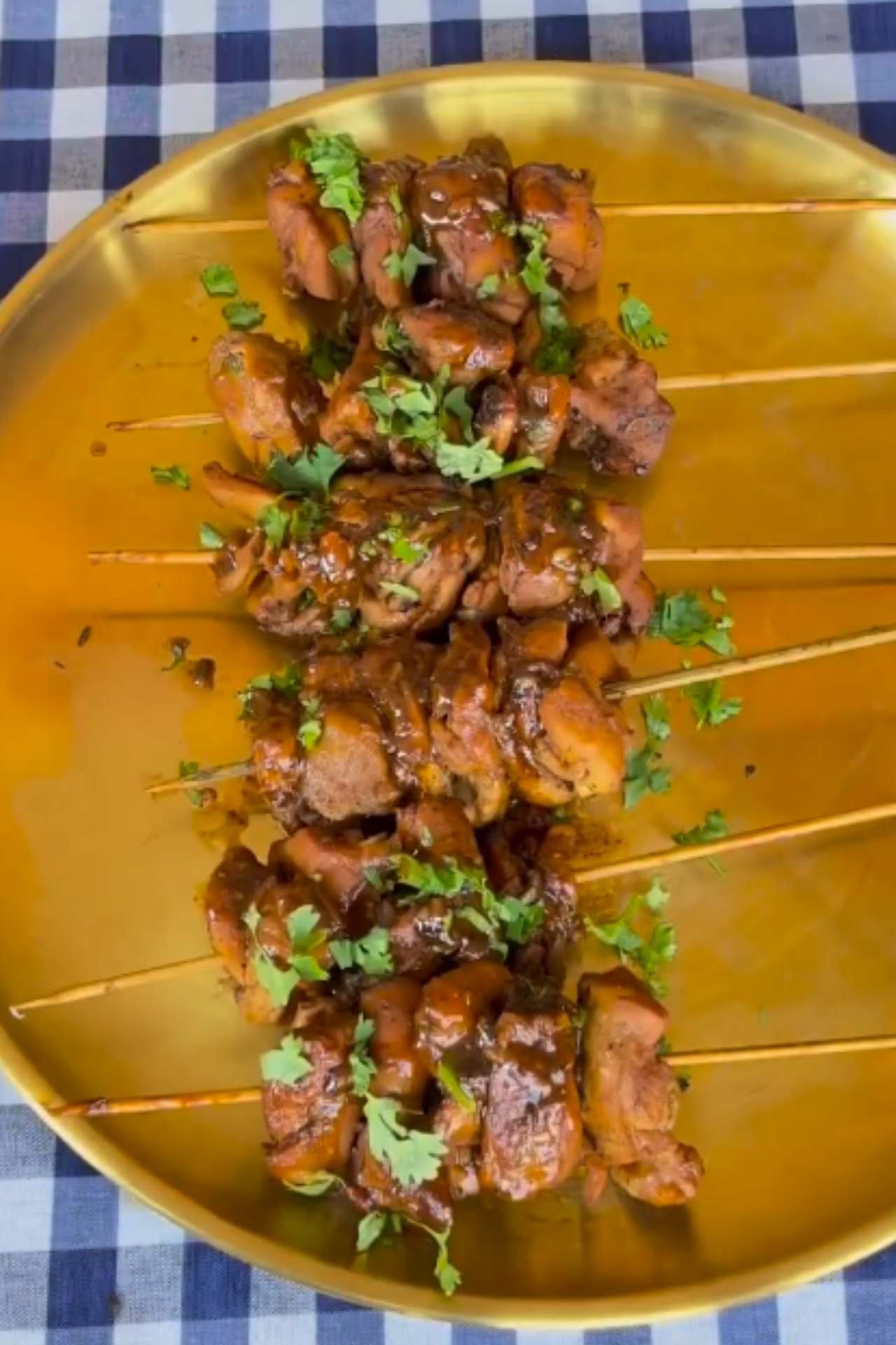 Chen's Ginger-Soy Glazed Chicken Skewers