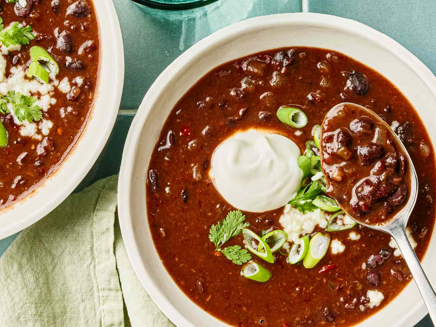 Midnight Silhouette Black Bean Soup