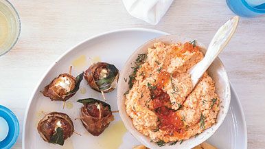 Smoked Salmon Tarama Spread with Capers