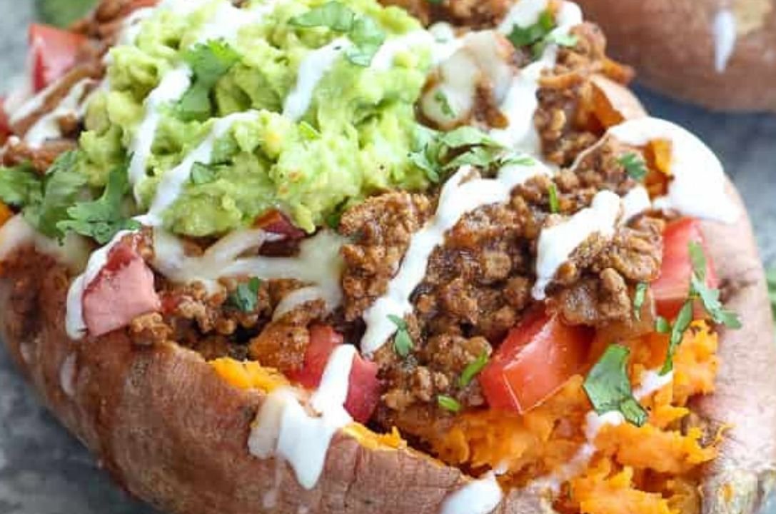 Taco-Stuffed Sweet Potatoes
