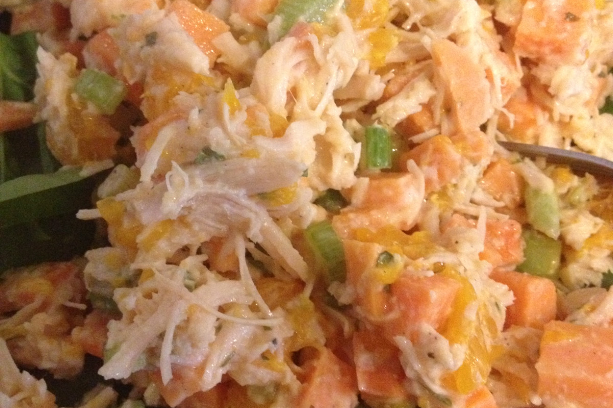 Energy-Boosting Sweet Potato and Chicken Salad
