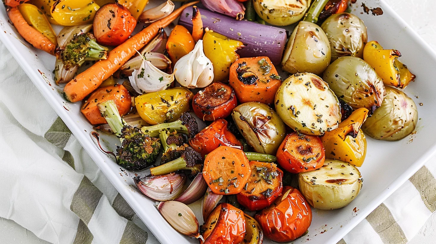 Ring of Summer Vegetables with Garlic and Herbs