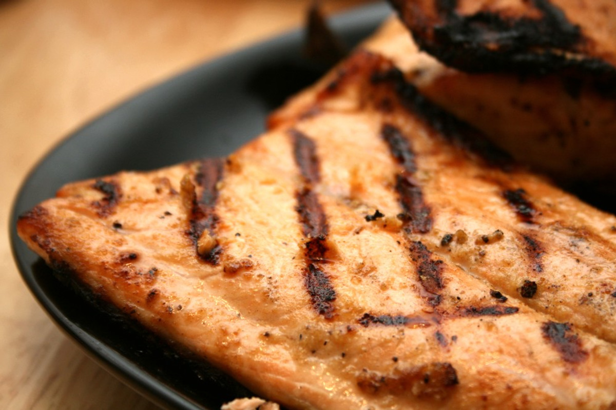 Ginger-Lemon Salmon with Crispy Greens