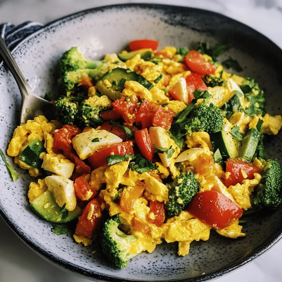 Simple Egg & Veggie Scramble with Lemon Herb