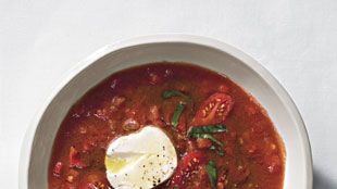 Herb-Infused Tomato & Bell Pepper Soup