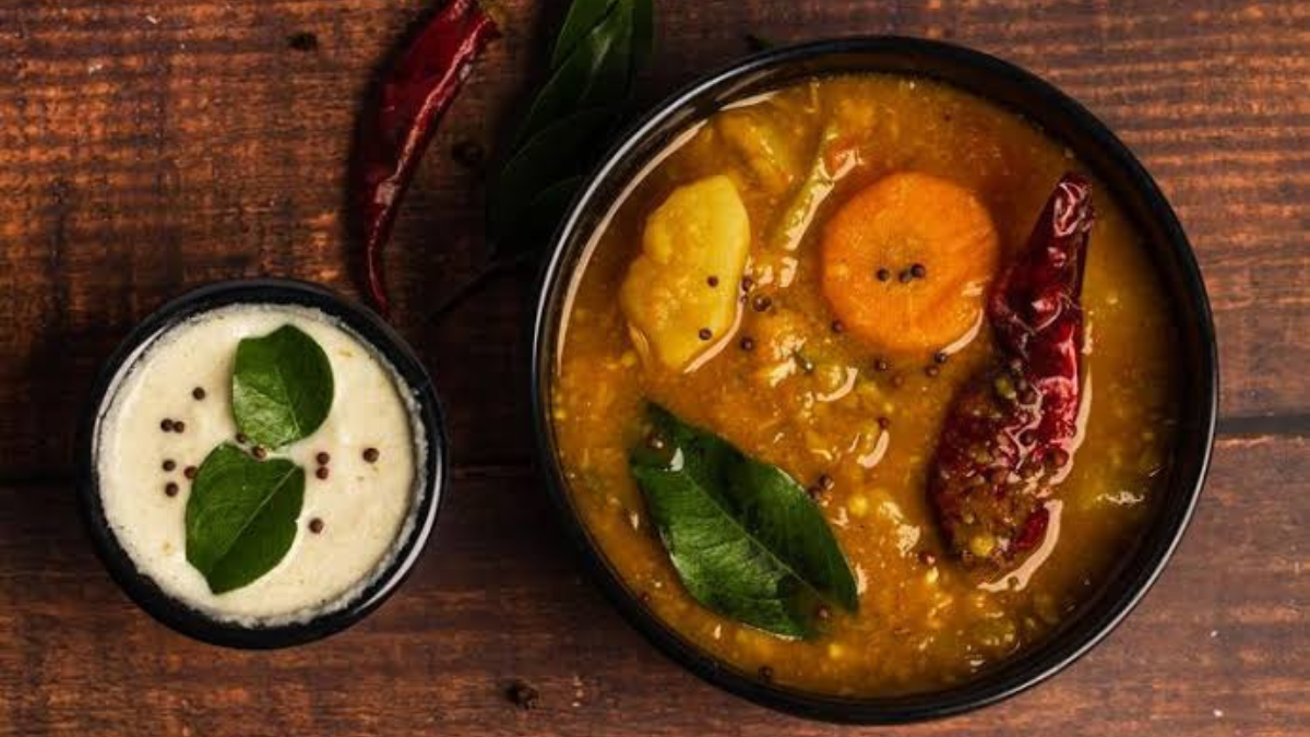 Authentic Tamil-Style Sambar with Tamarind