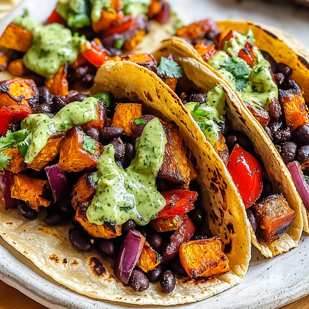 Folkfest Sweet Potato & Black Bean Tacos