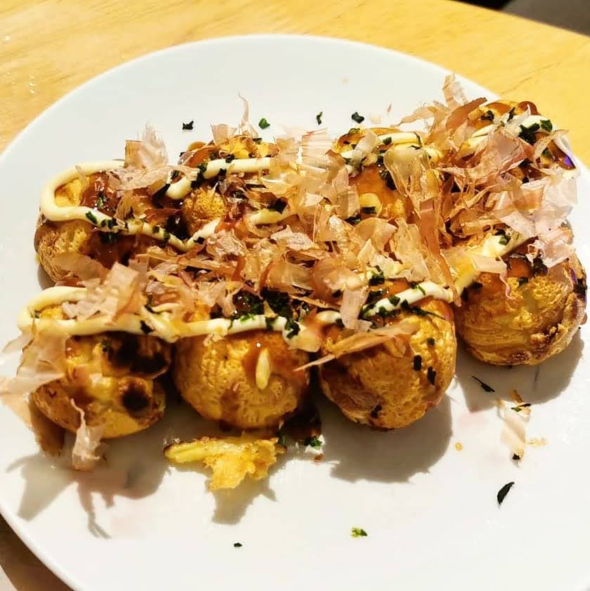 Japanese Takoyaki with Tempura Batter
